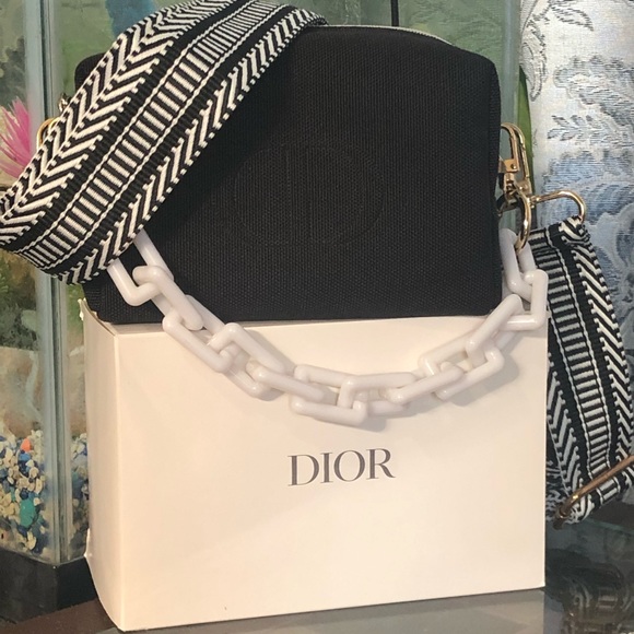 Dior cosmetics bag in to crossbody bag